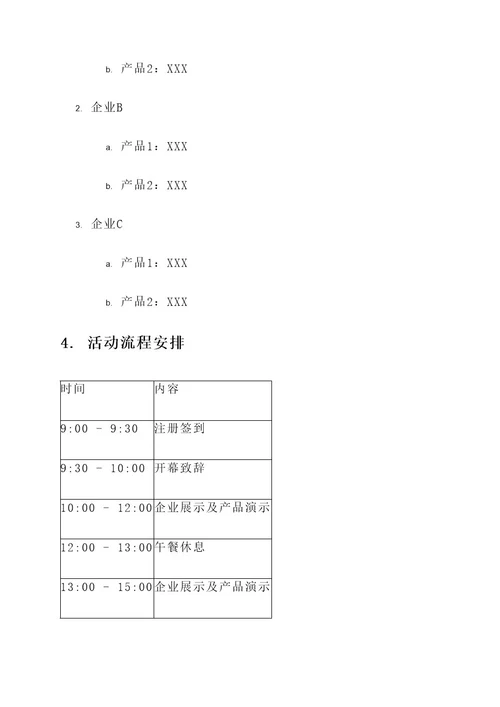 电子商务自荐会策划案