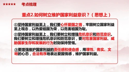 第四单元 《维护国家利益》复习课件(共38张PPT)