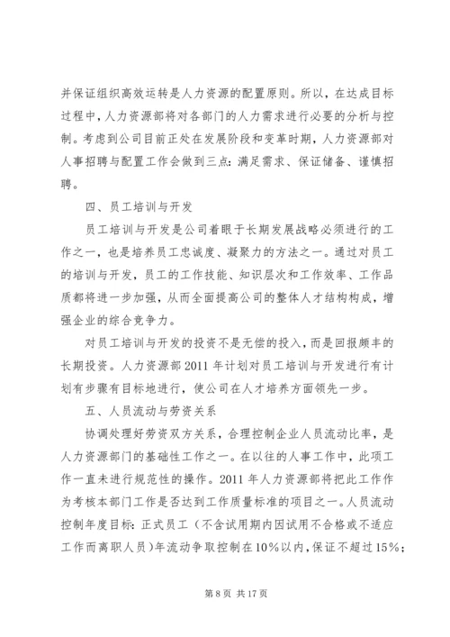 人力资源部安全责任书.docx