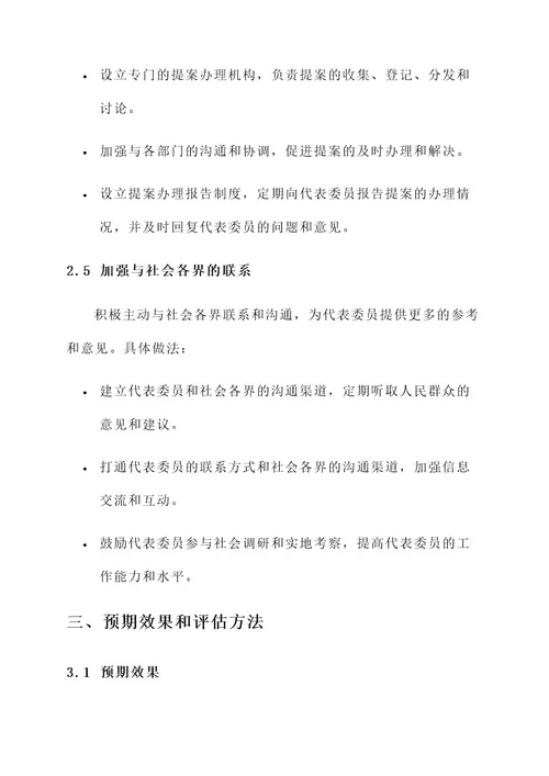 提案委两会工作方案