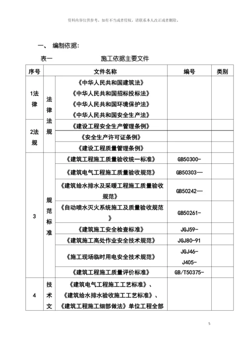 运城中心玲珑公馆施工组织设计模板.docx