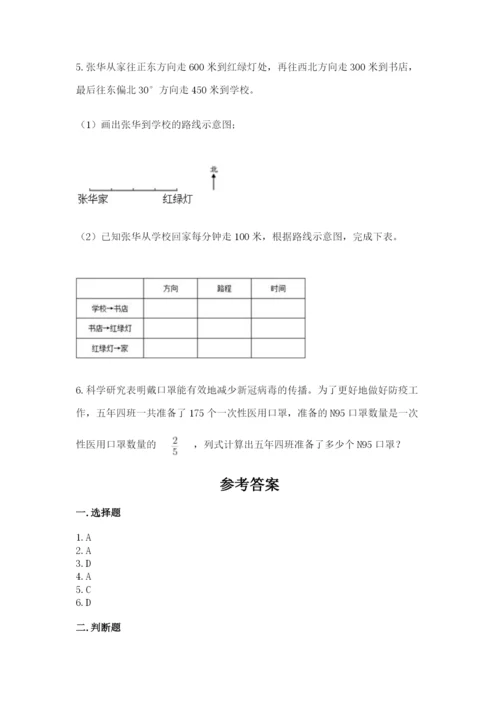 人教版六年级上册数学 期中测试卷精品（达标题）.docx