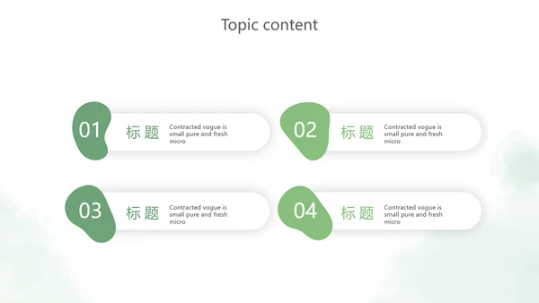 绿色小清新述职报告PPT动态模板