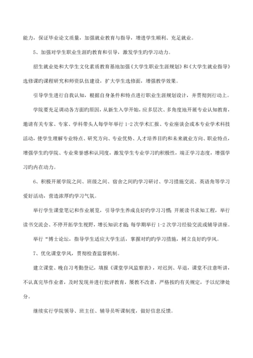 学院的学风建设方案.docx