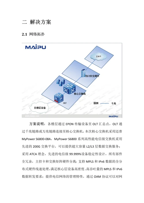 XX酒店网络建设建议书.docx