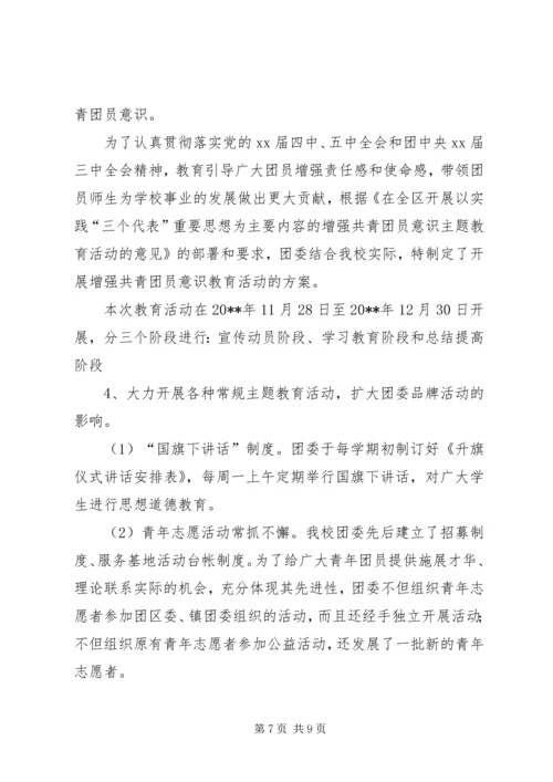 学校团委工作汇报材料 (2).docx