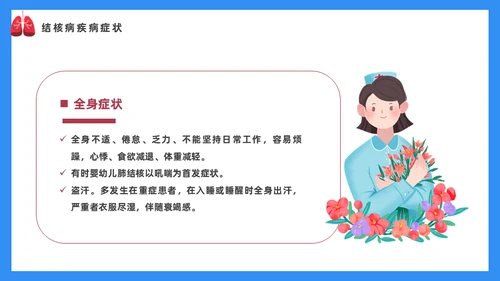 预防肺结核宣传讲座通用PPT课件模板