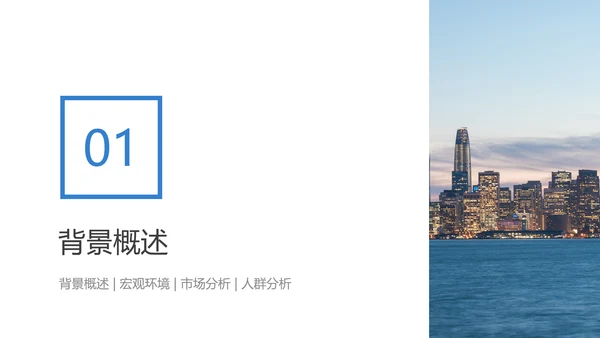 蓝色简约风建筑地产营销宣传方案