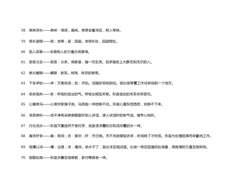 500个高考常考易错成语大全及成语解释.docx