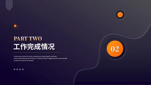 深色系新拟态风工作总结工作汇报述职报告ppt模板