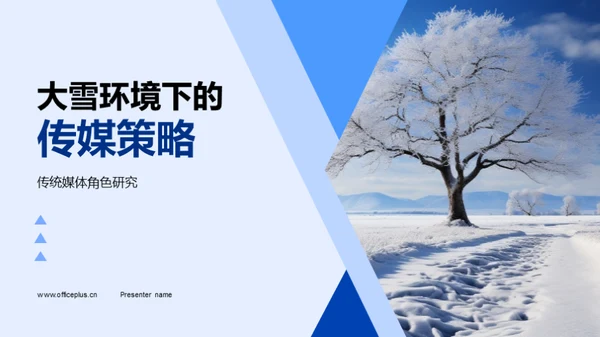 大雪环境下的传媒策略