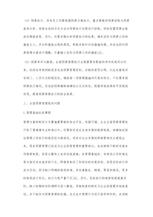 企业全面预算管理的执行与分析.docx