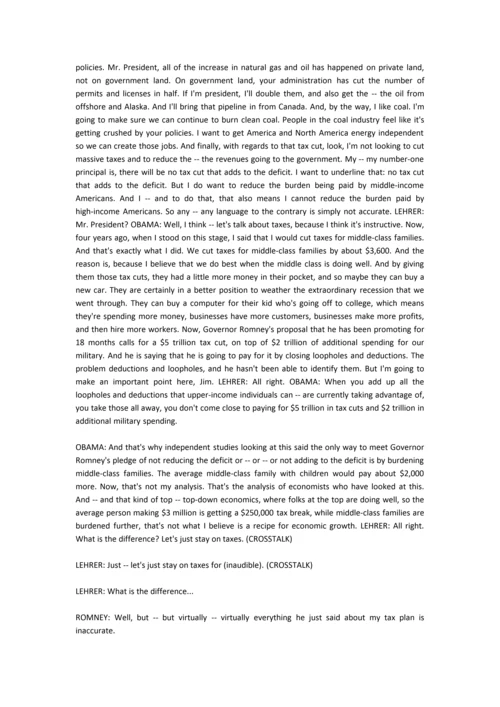 美国总统大选首场电视辩论英文实录.docx