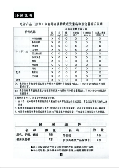 步步高6082g说明书