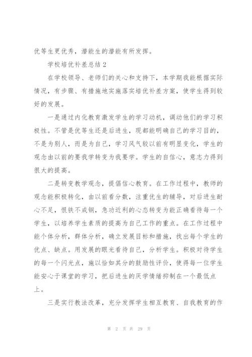 学校培优补差总结10篇.docx