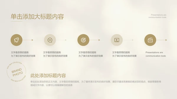 棕色极简风品牌介绍PPT演示模板