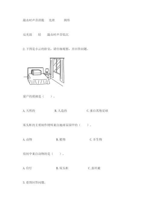 教科版二年级上册科学期末考试试卷含答案（能力提升）.docx