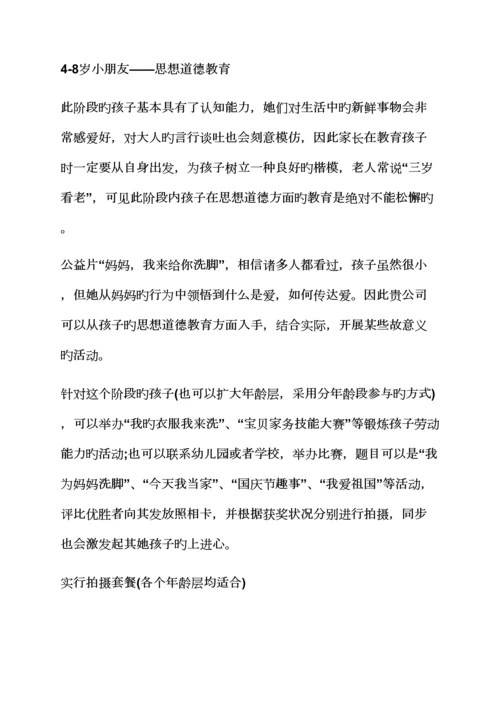 儿童摄影促销活动专题方案.docx