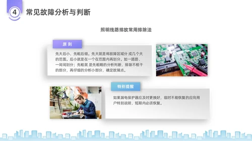 彩色水彩微粒体电工培训企业培训PPT课件