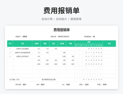 费用报销单