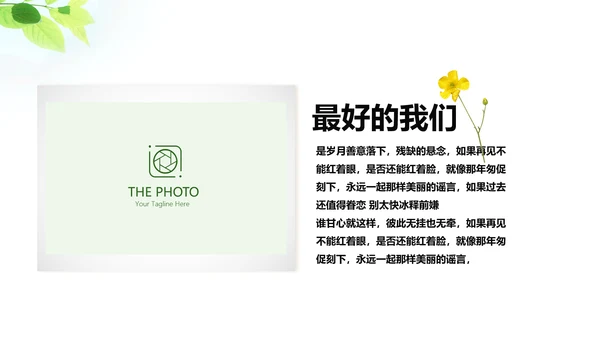 致青春毕业纪念册动态PPT模板
