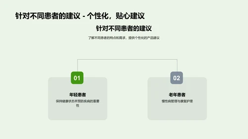 保健产品知识讲解PPT模板