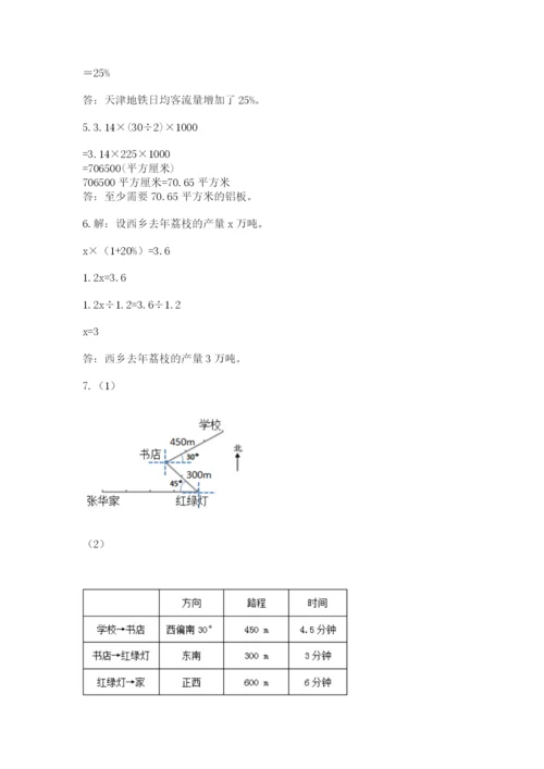 小学数学六年级上册期末考试试卷及完整答案1套.docx