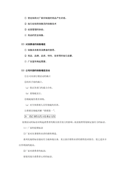 公司促销工作管理标准手册.docx