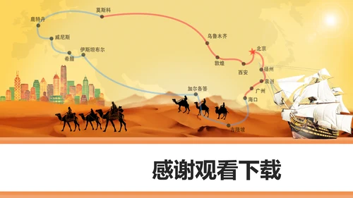 民族伟大复兴一带一路主题教育PPT课件