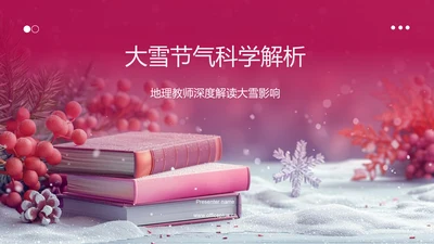 大雪节气科学解析PPT模板