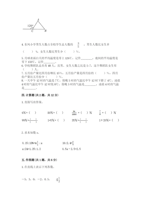 冀教版小学六年级下册数学期末综合素养测试卷（全优）.docx