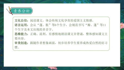 【核心素养】部编版语文三年级下册-3. 荷花 第1课时（课件）