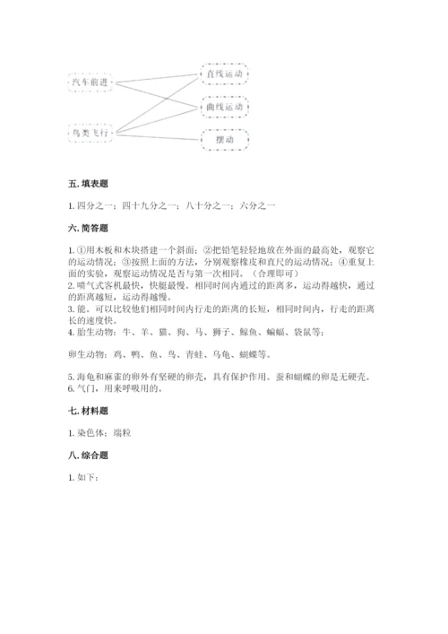 教科版小学科学三年级下册期末测试卷新版.docx