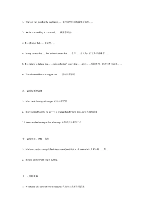 2023年英语六级作文万能句子以及写作模板.docx