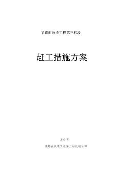 公路隧道赶工综合措施专题方案.docx