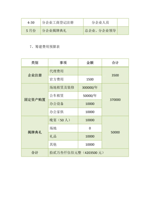 分公司筹建方案.docx