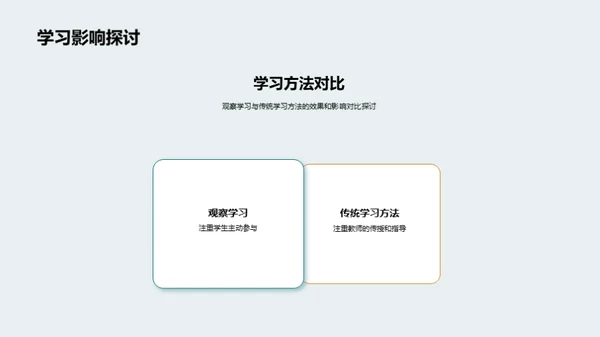 深化观察学习理解