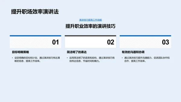 职场演讲技巧研讨PPT模板