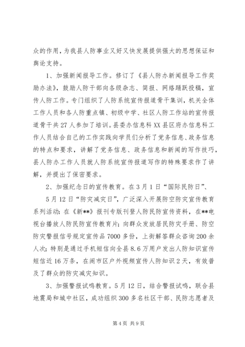 人民防空办公室工作总结范文.docx