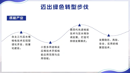 紫色实景几何渐变可持续能源企业培训带内容PPT模板