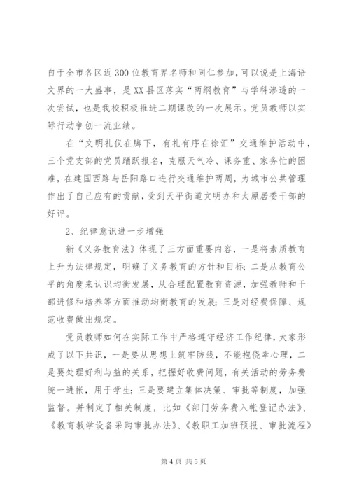 【党员主题教育活动总结】党的专题教育总结.docx