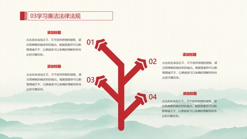 廉政为民浩然正气反腐PPT模板