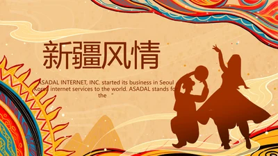 新疆风情西域文化旅游圣地动态PPT
