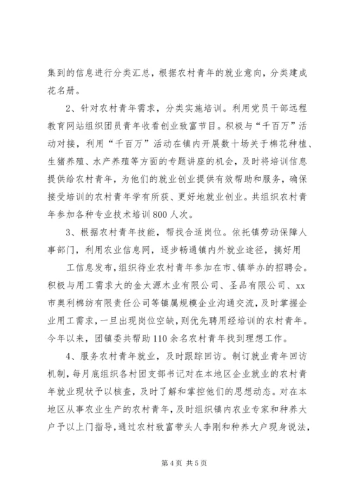 乡镇团组织建设交流材料.docx