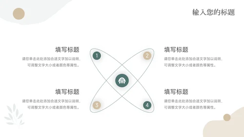 简洁文艺年终总结汇报PPT模板
