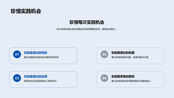 工学实践课的作用PPT模板