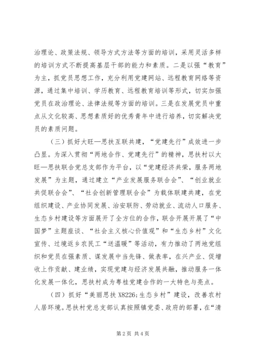 村级支部近期党建工作情况汇报.docx