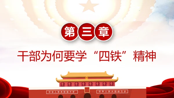 贯彻学习四铁精神争做合格党员干部PPT微党课