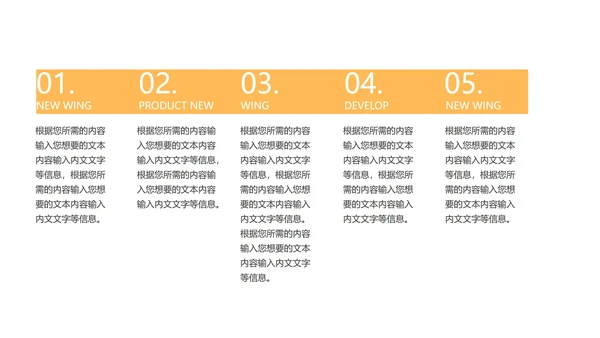 黄色扁平风简约总结汇报PPT模板