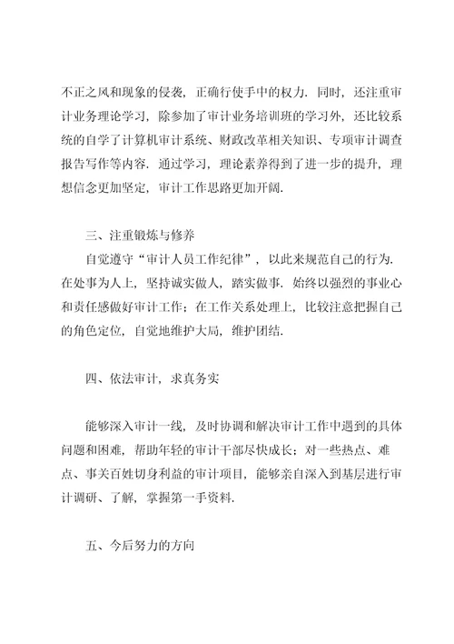 财务审计年终个人总结